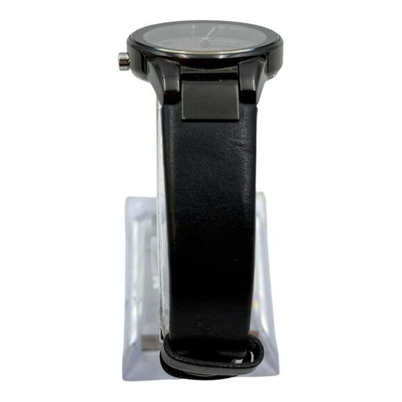 Citizen Eco-Drive Axiom Black Out Leather Date Women's Watch - Picture 6 of 7